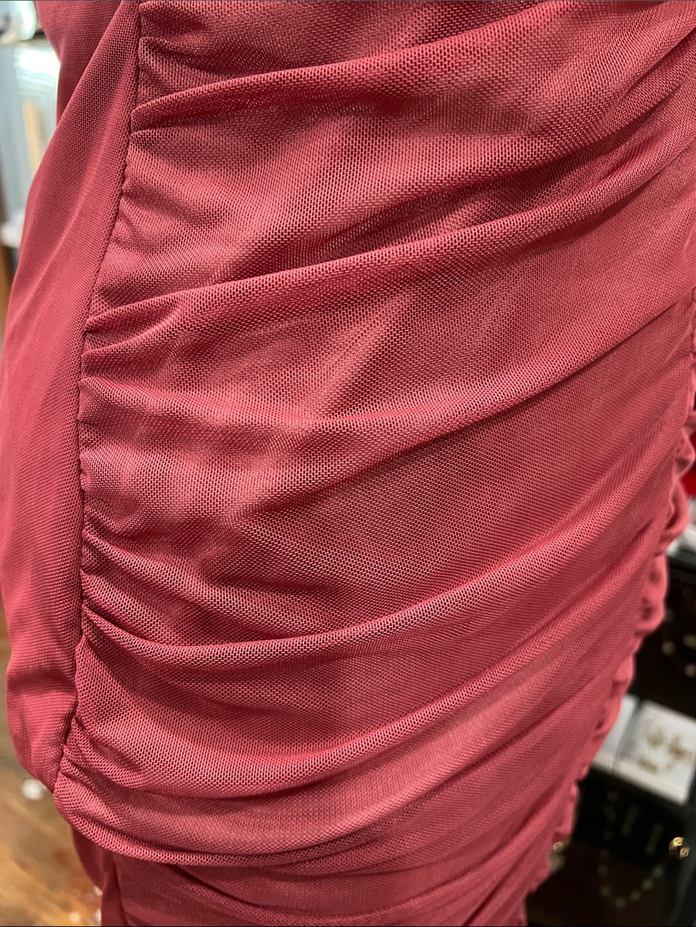 Rue21 Ruched Mini Dress - Hot Pink - Picture 8 of 9